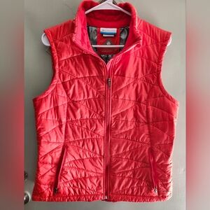 Columbia Lite Insulated Omni Heat Full Zip Slim Puffer Vest Womens Size Large